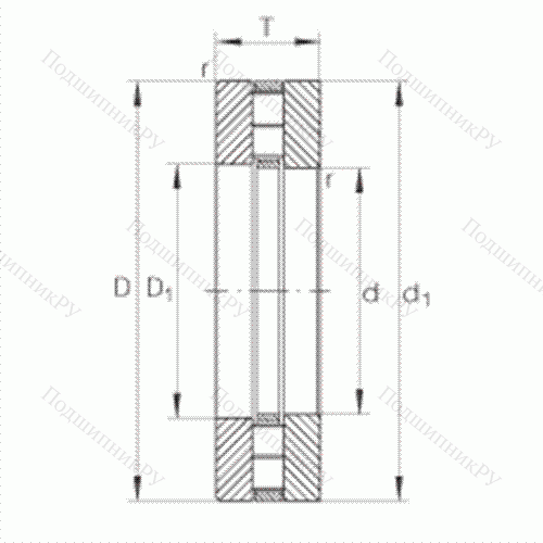 Подшипник роликовый упорный 89310-TV от производителя  INA Подшипник роликовый упорный 89310-TV от производителя  INA