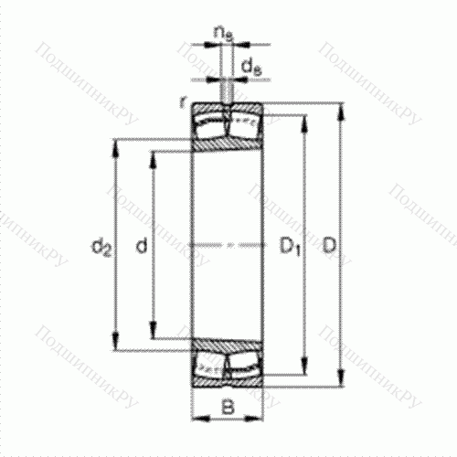Подшипник роликовый самоустанавливающийся 22205-E 1-K от производителя  FAG Подшипник роликовый самоустанавливающийся 22205-E 1-K от производителя  FAG