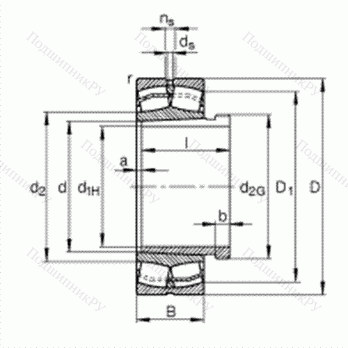 Подшипник роликовый самоустанавливающийся для машин с колебательным механизмом 22340-E 1-K-JPA-T 41A + AH 2340 от производителя  FAG Подшипник роликовый самоустанавливающийся для машин с колебательным механизмом 22340-E 1-K-JPA-T 41A + AH 2340 от производителя  FAG